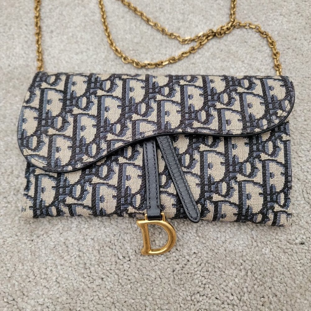 Dior long saddle wallet on chain - Picture 5 of 5